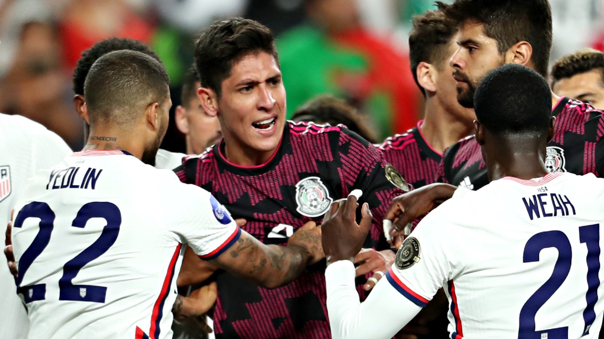Rivalry means everything when USA and Mexico meet, even if World Cup qualifying is at stake - Sporting News 2 USA - Mexico - fight - June 2021